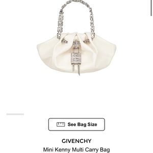 Givenchy white leather bag